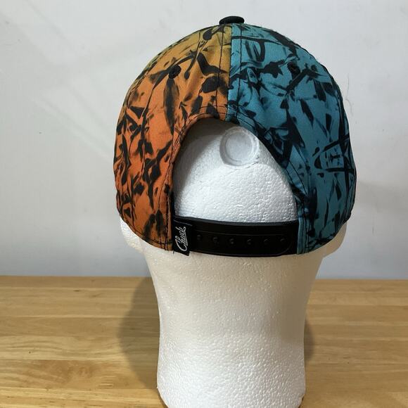 Original Chuck Floral Strap Back Blue Cap Hat Visor Logo Stitched - Picture 3 of 5